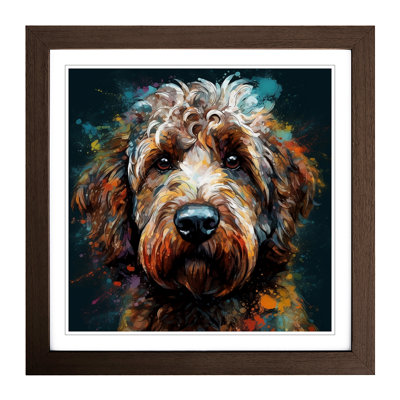 Labradoodle Conceptual Art No.2 - Framed Print