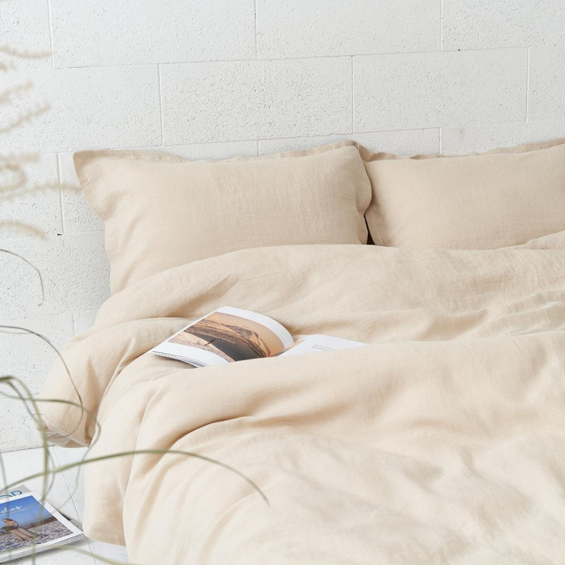Solid Colour Duvet Cover Set with Pillowcases, Single Duvet Cover + 1 Pillowcase