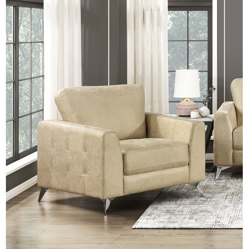 Chaise en microfibre, Sable