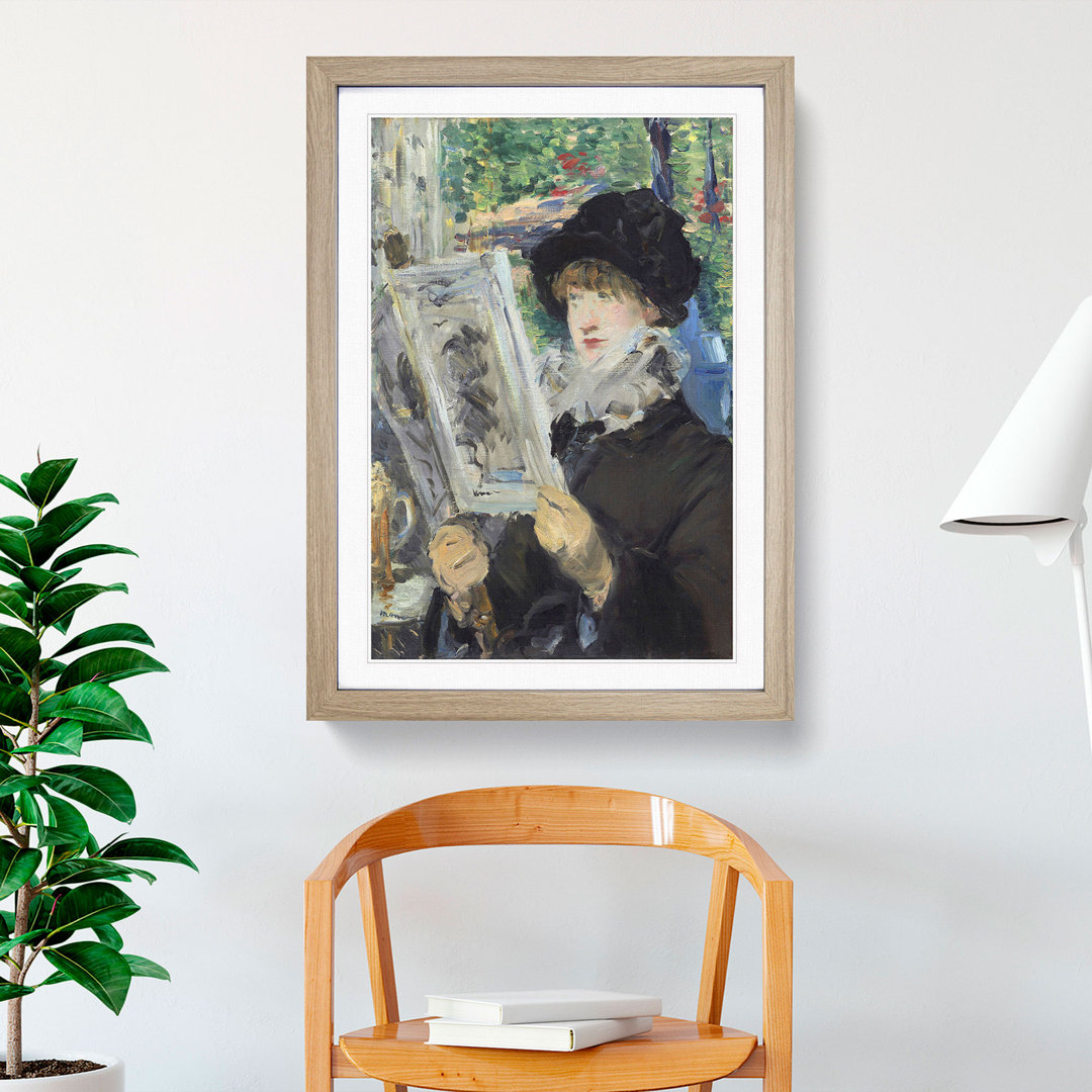 Woman Reading by Edouard Manet - Picture Frame Painting