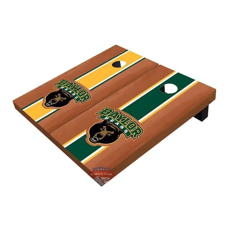 Planches de cornhole 2 'x 3' Baylor Bears, Baylor Bears, Bois de rose alternant