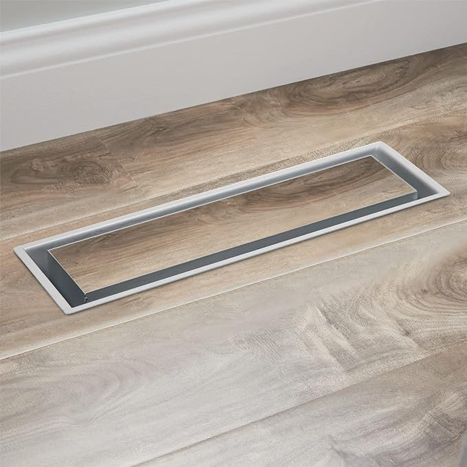 Couvercle de ventilation en acier inoxydable L 10,9 po VENTRAY, H 1,9 po x L 10,9 po x P 5 po, Gris