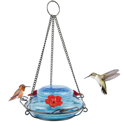 Bourre de jardin - pot Mason bleu