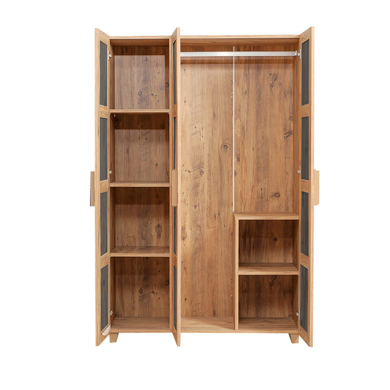 Armoire Petillo, Brun / anthracite