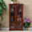 Window Pane Media Cabinet  Black-1176958962