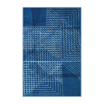 Tapis 100% abstrait lavable à la machine 5403