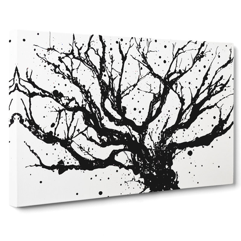 Bare Tree Splash Vol.2 Abstract - Wrapped Canvas Print, 35cm H x 50cm W x 3cm D