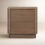 Mille 2 - Drawer Solid Wood Nightstand-874841405