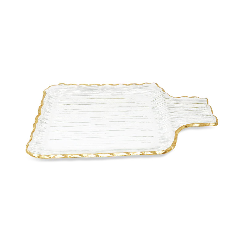 Glass Tray, 1" H x 13" W x 8" D