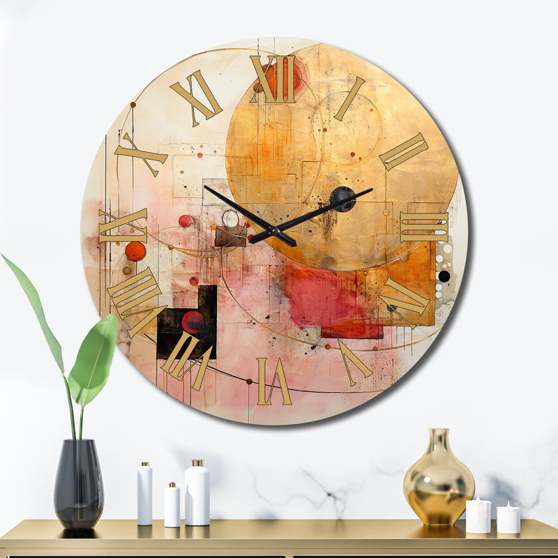 Horloge murale en métal, Très grand