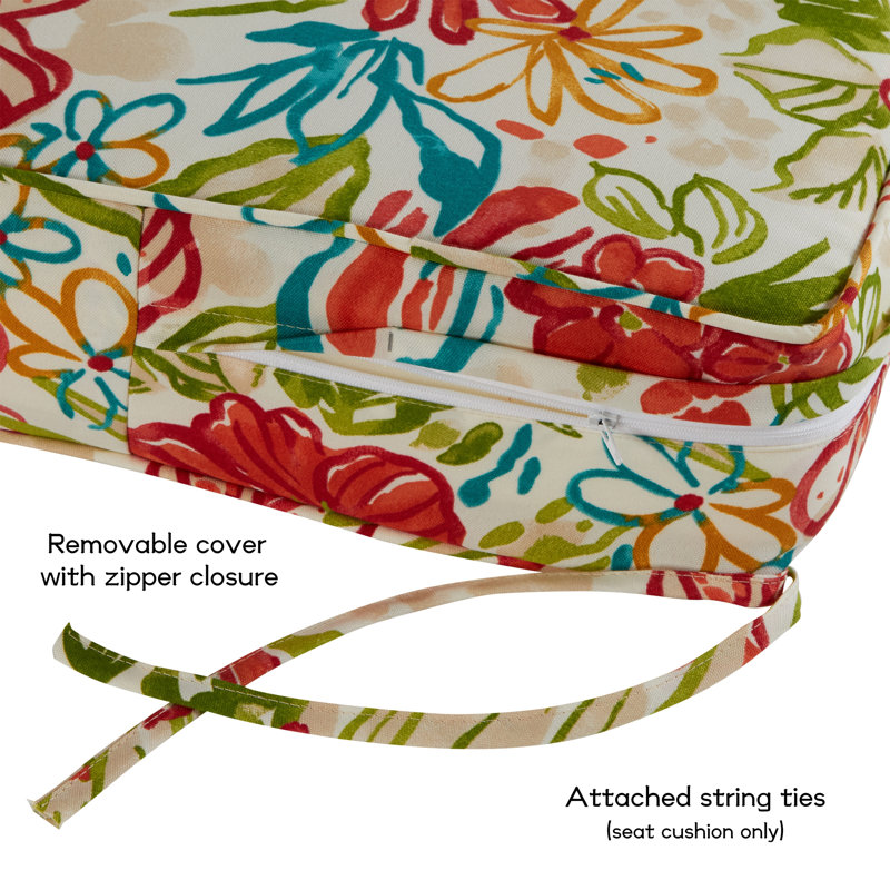 Outdoor 2-Piece Deep Seat Cushion Set, Breeze Floral