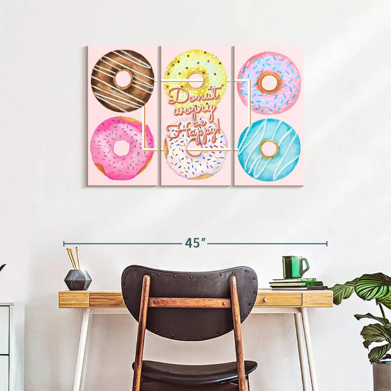 «Beigne Donut», reproduction sur toile, H 38 po x l 24 po x P 1,25 po