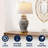 Deziree 29.5" Blue/White Table Lamp-8004166