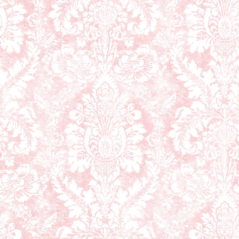 Garretson 10m x 52.8cm Satin Wallpaper Roll, Pink