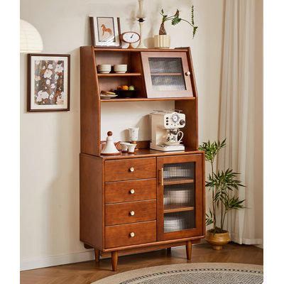Medieval Style Boxwood Storage Food Cabinet