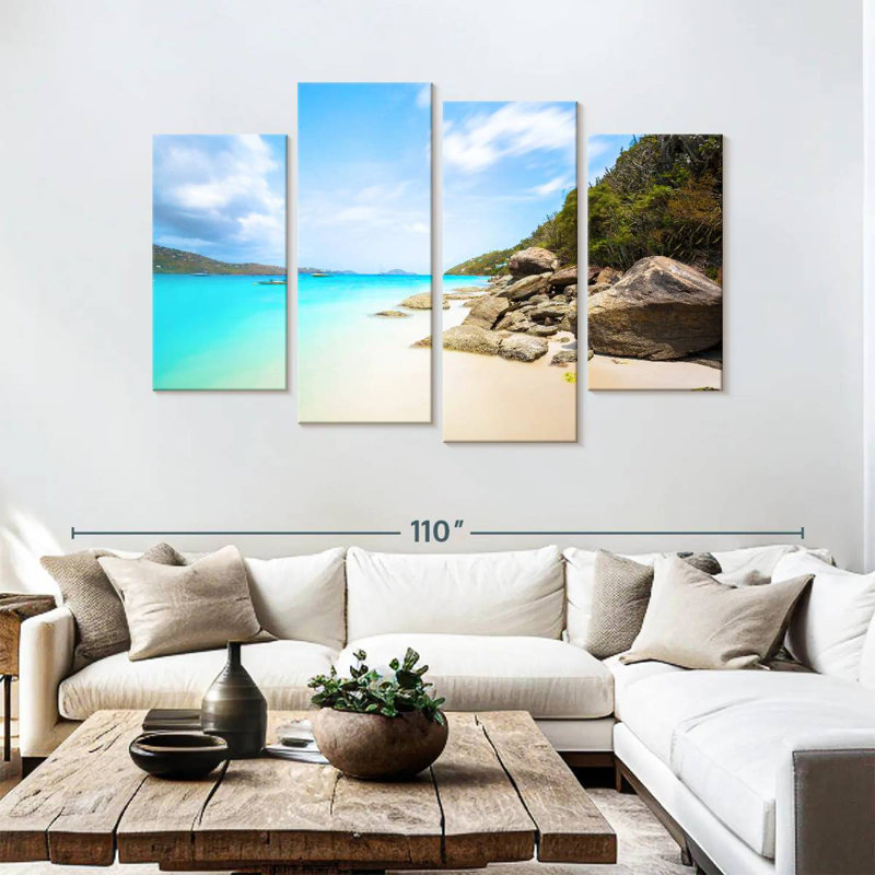 Gillard Magens, plage rocheuse, H 54 po x l 84 po