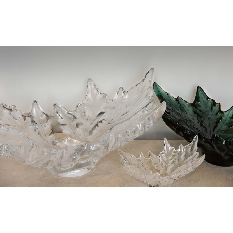 Champs-Élysées Handmade Crystal Decorative Bowl, 4.17" H x 9.84" W x 5.51" D, Clear