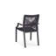 Chaise de terrasse empilable avec coussin Bellevue