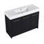 Meuble-lavabo autoportant avec lavabo en résine