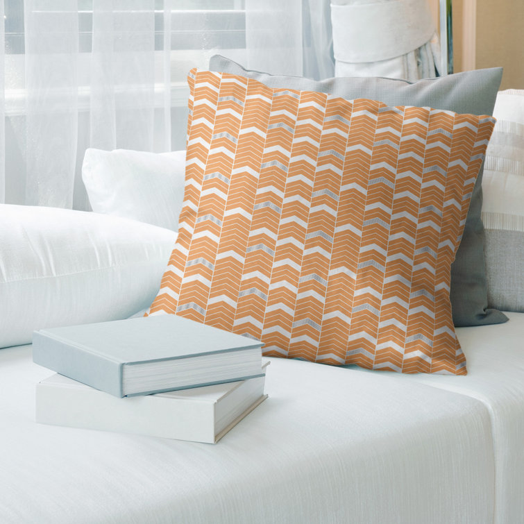 Rhonda Cheval Lined Chevrons Throw Pillow Cover