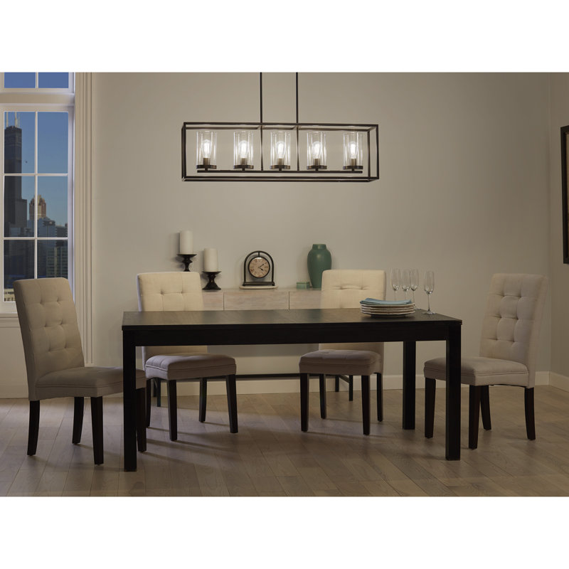 Lustre 5 lumières façon bougie Bergenia