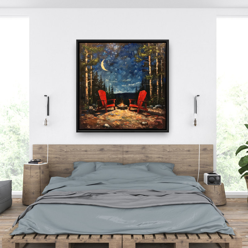 Repose - Orange Framed Canvas Art for Home Decor