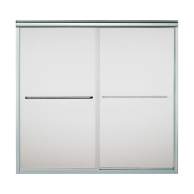 Finesse 60'' x 59'' Bypass Frameless Bath Door