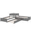 Lit plateforme simple en L avec lit gigogne et bureau-1728328659