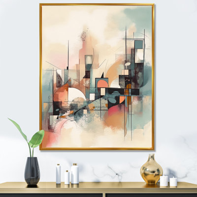 Explorations In Serenity I - Impression sur toile géométrique moderne