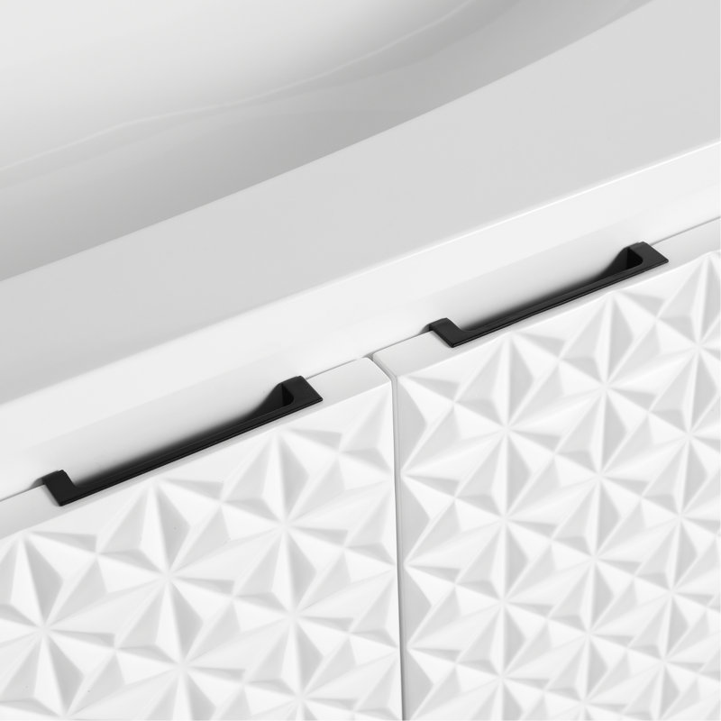 Lavabo pour salle de bain en résine monotrou 36 po, poids total 29,7 lb, trop-plein pour évier les déversements avec trou, filet Lbs, sans robinet ni ensemble de drainage