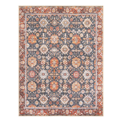 Mackenson Performance Chenille Floral Indoor Rug