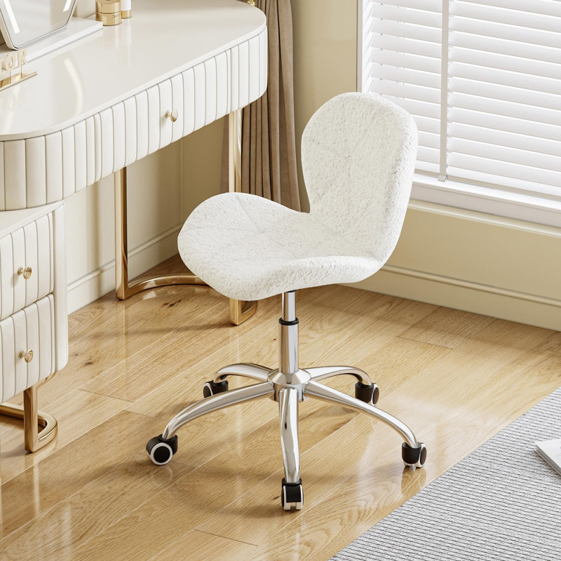 Natala Office Chair with Headrest, White