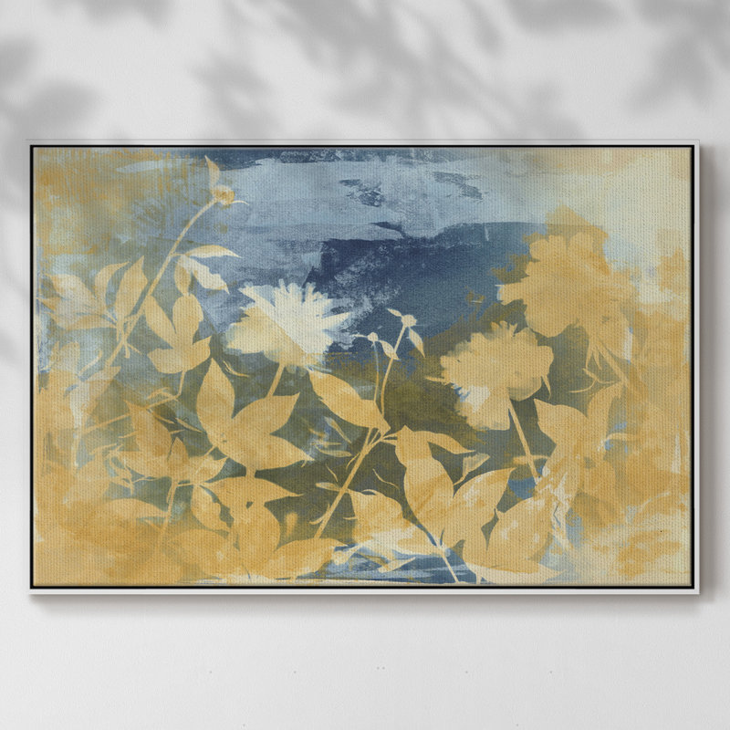 Célébrer - reproduction de cadre flottant sur toile, H 17 po x l 25 po x P 2 po, Blanc