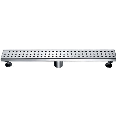Mississippi River Series 24 Inch Long Stainless Steel Linear Floor Shower Drain