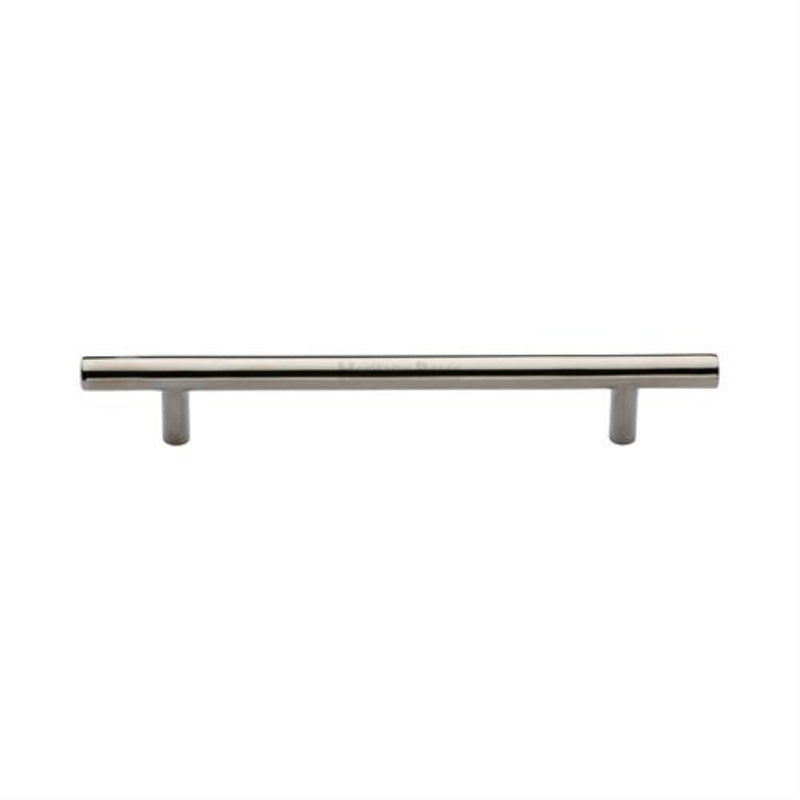 Heritage Brass Heritage Cabinet Pull Bar Design, Polished Nickel, 22.4cm H x 1.1cm W x 3.2cm D