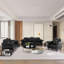 Ensemble de salon en cuir 3 pièces Cellina-1167290930