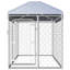 Crelake Galvanized Steel Frame + Fabric Kennel With Door-852758133