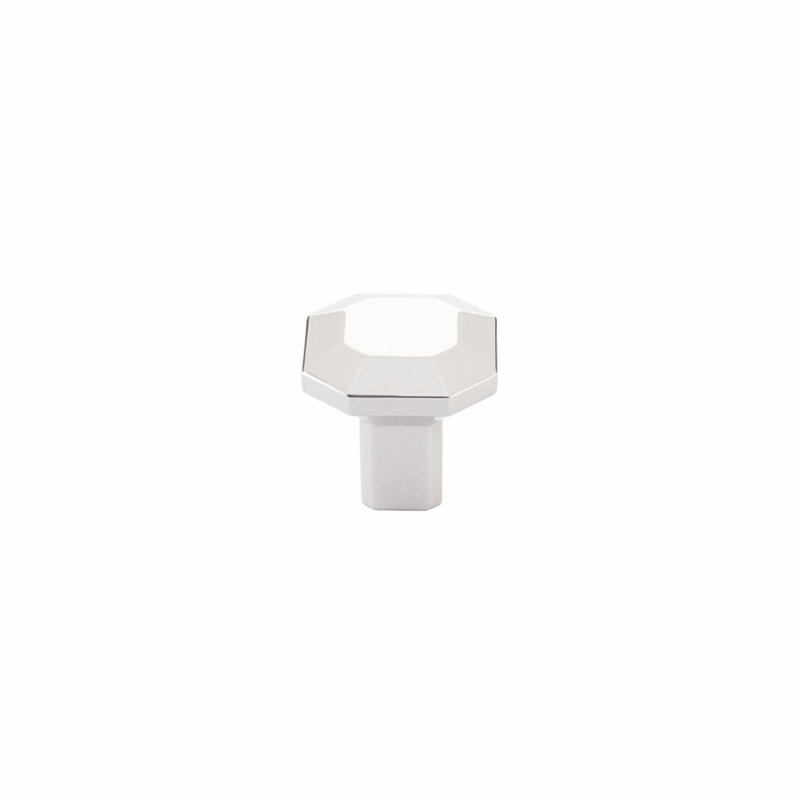 Riviera Bar Knob, Polished Nickel