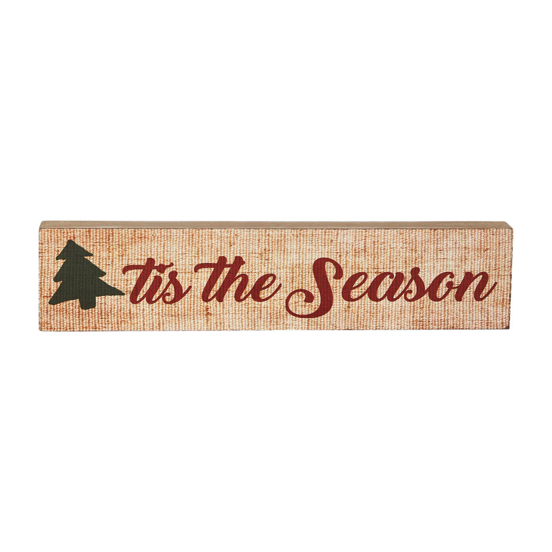 Enseigne festive «Tis The Season» 3 x 13