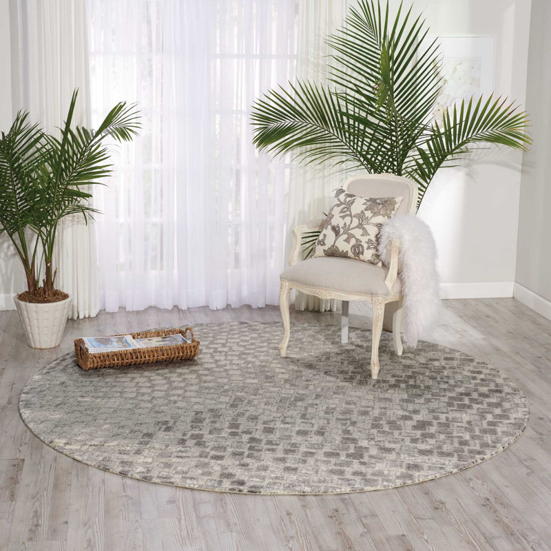 Tapis en laine Baronets / crème Luxcelle, Rectangle 7 pi 9 po x 9 pi 9 po