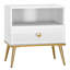 50cm W Manufactured Wood Bedside Table
