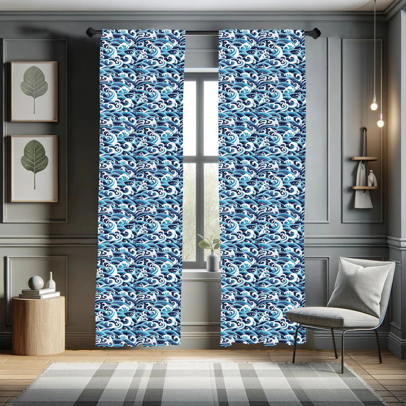 Japanese Semi-Sheer Rod Pocket Sliding Panel, 28" x 63"