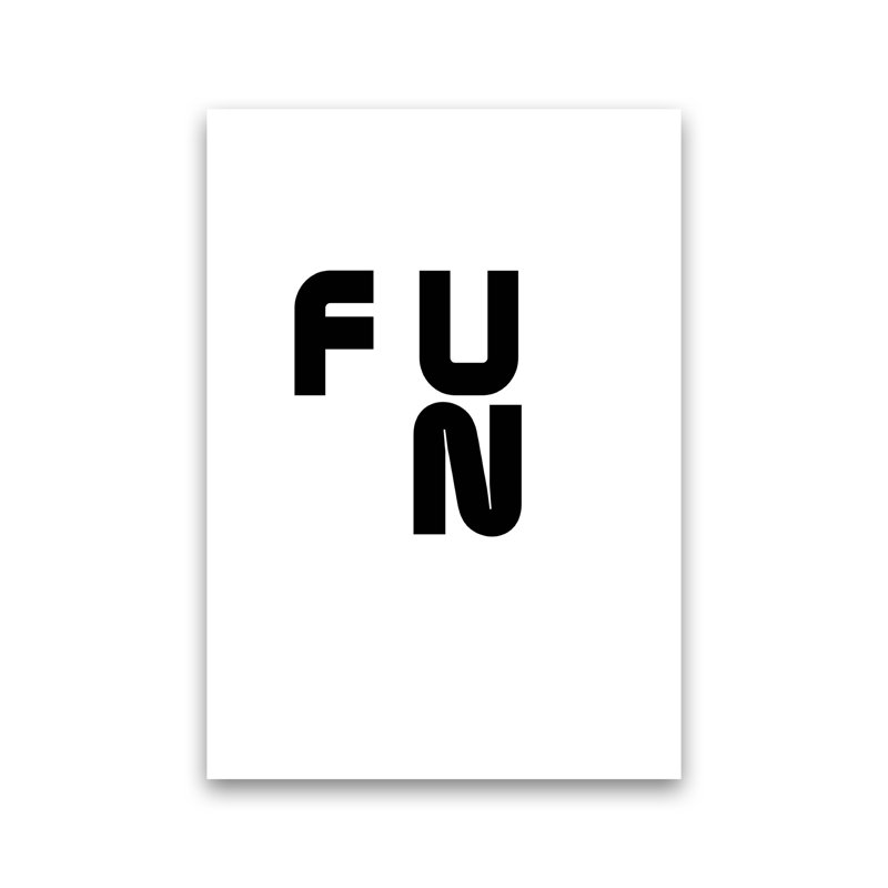 Fun - Print, No Framed, 84cm H x 60cm W x 1cm D