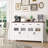 Almus 55'' Sideboard with 4 Glass Doors, 2 Large Drawers and Adjustable Shelves-232908992
