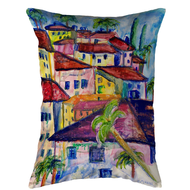  Housse et insert de coussin décoratif d'extérieur Fun City I