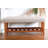 Charla Fabric & Oak Finish Bench-285349624