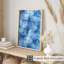 Abstrait, art abstrait en marbre bleu, géode moderne-1824156605