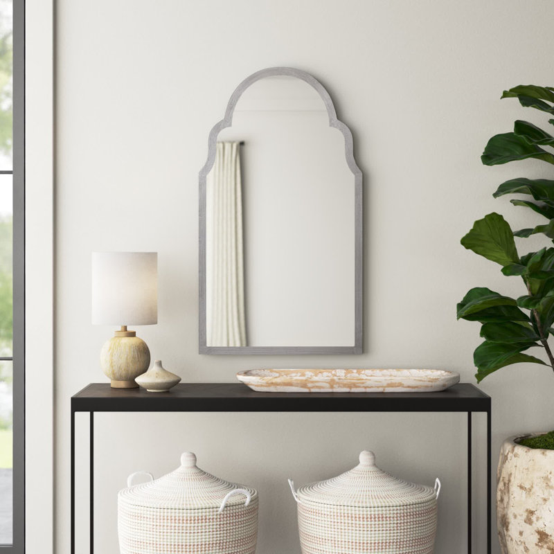 Agastya Iron Frame Mirror, Silver