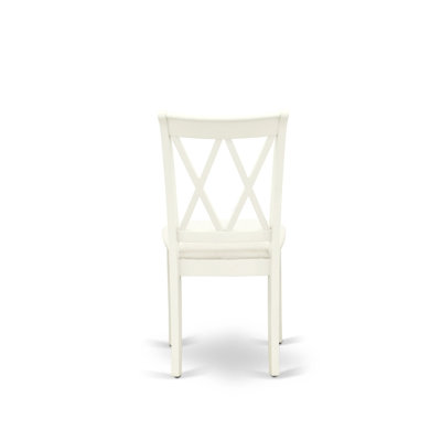 Ensemble de salle à manger 5 pièces comprenant une table de salle à manger rectangulaire avec rallonge papillon et 4 chaises de cuisine en lin, blanc lin