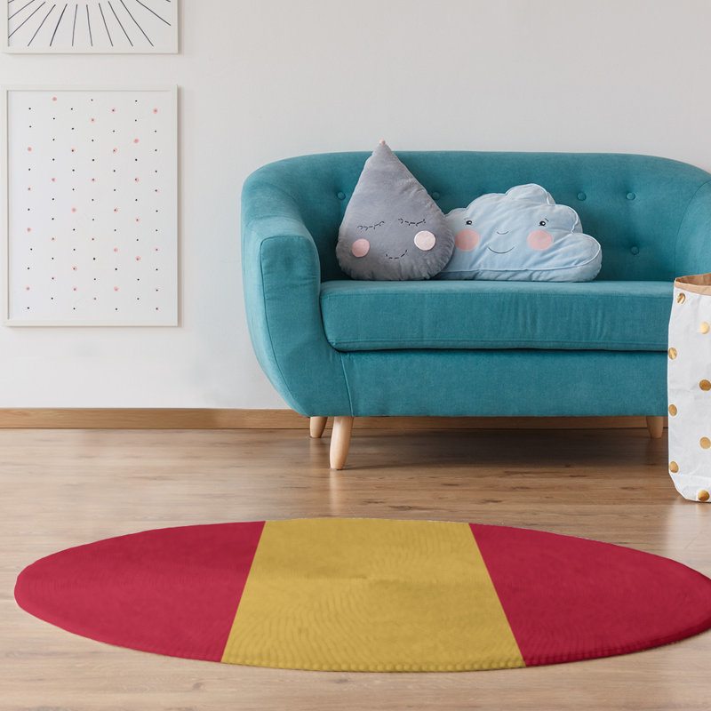 Chenille Indoor Rug, Round 5'
